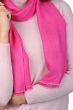 Cachemire et Soie pull homme scarva rose tres soutenu 170x25cm